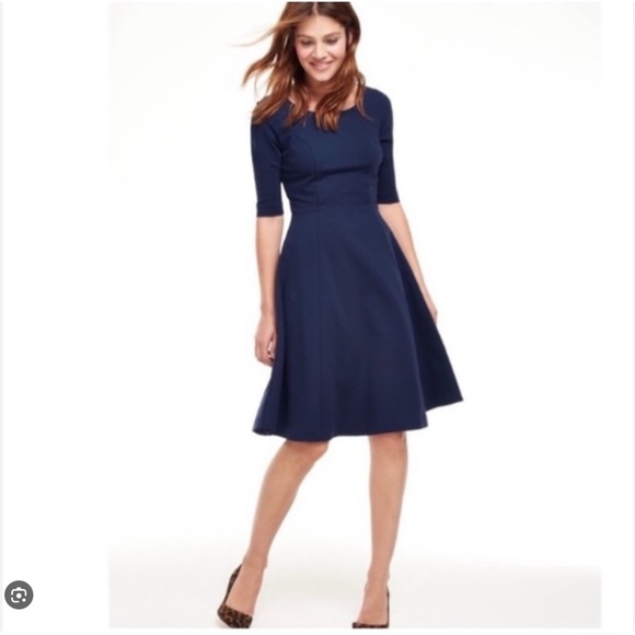Boden Dresses & Skirts - Boden Irene Navy Ponte Dress Size 6L